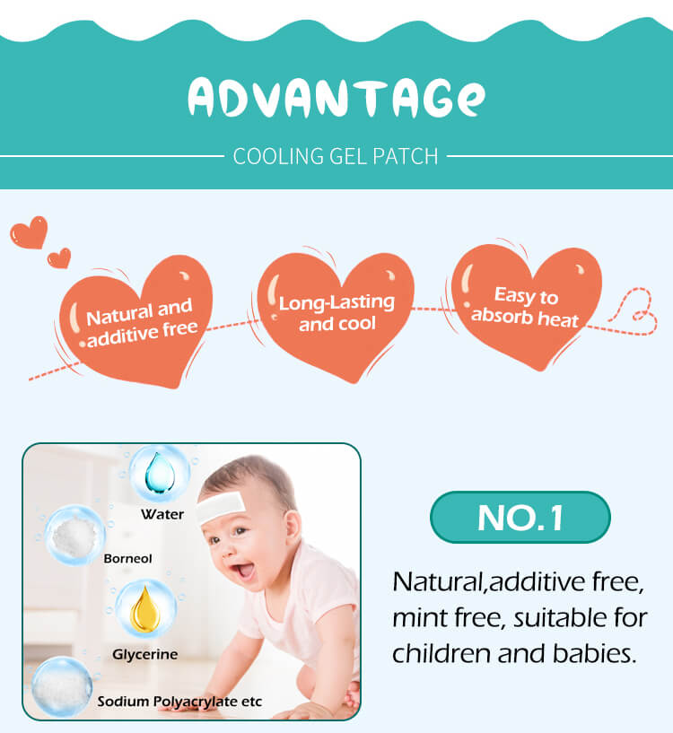 hydrogel cooling patches OEM hydrogel cooling patches OEM