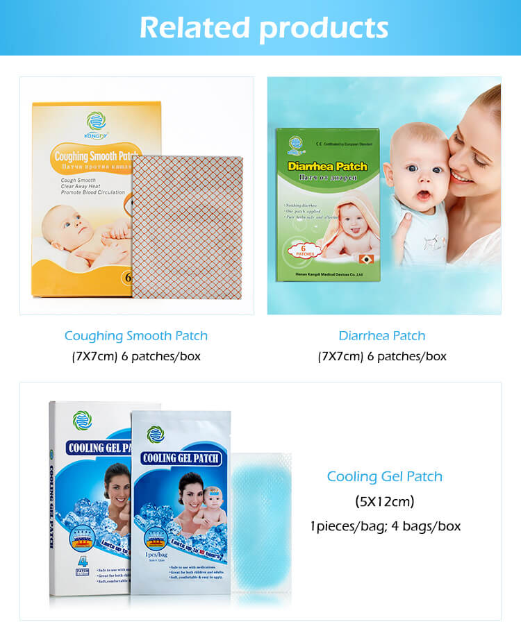 Custom menthol cooling patches